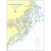 Skärgårdskort Arholma-Landsort Hydrographica 90x120cm med ram